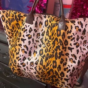 Leopard Print Tote Bag